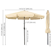 TheLAShop 10 Foot 8-Rib Outdoor Patio Umbrella Tilt & Crank Image