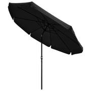 TheLAShop 10 Foot 8-Rib Outdoor Patio Umbrella Tilt & Crank, Black Image