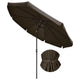 TheLAShop 10 Foot 8-Rib Outdoor Patio Umbrella Tilt & Crank, Brown Image