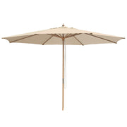 TheLAShop 13 Ft Wood Market Patio Umbrella Outdoor Furniture, Beige Image