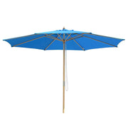 TheLAShop 13 Ft Wood Market Patio Umbrella Outdoor Furniture, Blue Image