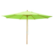 TheLAShop 13 Ft Wood Market Patio Umbrella Outdoor Furniture, Green Glow Image