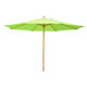 TheLAShop 13 Ft Wood Market Patio Umbrella Outdoor Furniture, Green Glow Image