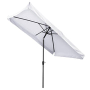 TheLAShop 10'x6.5' Patio Rectangular Tilt Umbrella Furniture Color Options, White Image