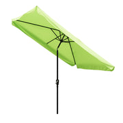 TheLAShop 10'x6.5' Patio Rectangular Tilt Umbrella Furniture Color Options, Mint Green Image