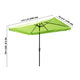 TheLAShop 10'x6.5' Patio Rectangular Tilt Umbrella Furniture Color Options Image