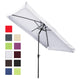 TheLAShop 10'x6.5' Patio Rectangular Tilt Umbrella Furniture Color Options Image