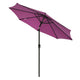 TheLAShop 9 Foot 8-Rib Tilt Outdoor Umbrella Crank Lift, Fuchsia Image