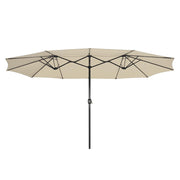 TheLAShop 15'x9' Rectangular Patio Umbrella Color Options, Desert Sand Image