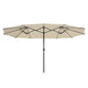 TheLAShop 15'x9' Rectangular Patio Umbrella Color Options, Desert Sand Image