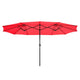 TheLAShop 15'x9' Rectangular Patio Umbrella Color Options, Red Image