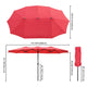 TheLAShop 15'x9' Rectangular Patio Umbrella Color Options Image