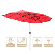 TheLAShop 15'x9' Rectangular Patio Umbrella Color Options Image