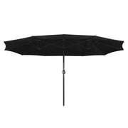 TheLAShop 15'x9' Rectangular Patio Umbrella Color Options, Black Image