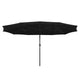 TheLAShop 15'x9' Rectangular Patio Umbrella Color Options, Black Image