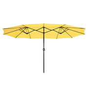 TheLAShop 15'x9' Rectangular Patio Umbrella Color Options, Aspen Gold Image