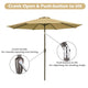 TheLAShop 9 ft 8-Rib Outdoor Patio Tilt Umbrella 200 gsm Canopy Image