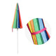 TheLAShop 7 Ft Tilt Outdoor Rainbow Beach Patio Umbrella w/ Sand Anchor Image