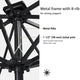 TheLAShop Solar Patio Umbrella Tilt Table Umbrella w/ Lights 9ft 8-Rib Image