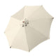 TheLAShop 9 Ft 8-Rib Wooden Patio Umbrella Tilt Color Options, Beige Image