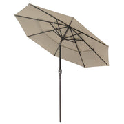 TheLAShop 9 ft Tilt Market Umbrella 3-Tiered 8-Rib, Khaki Image