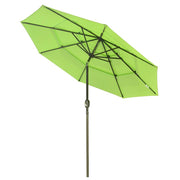 TheLAShop 9 ft Tilt Market Umbrella 3-Tiered 8-Rib, Green Glow Image