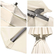 TheLAShop 10 ft Tilt Market Umbrella 3-Tiered 8-Rib Image