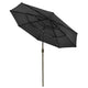 TheLAShop 10 ft Tilt Market Umbrella 3-Tiered 8-Rib, Black Image