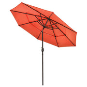 TheLAShop 10 ft Tilt Market Umbrella 3-Tiered 8-Rib, Cherry Tomato Image