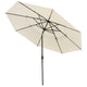 TheLAShop 11 ft Tilt Market Umbrella 3-Tiered 8-Rib, Beige Image