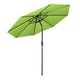 TheLAShop 9 ft 8-Rib Patio Umbrella Tilt & Crank 220g Yarn-dyed Canopy UV50+, Green Glow Image