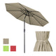 TheLAShop 10 ft 8-Rib Patio Umbrella Tilt & Crank 220g Yarn-dyed Canopy UV50+ Image