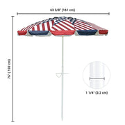 TheLAShop 6 Ft Tilt Beach Umbrella with Anchor 12-Rib Image