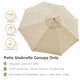 TheLAShop 10ft 8-Rib Patio Market Umbrella Replacement Canopy Image