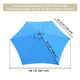 TheLAShop 9 ft 6-Rib Patio Umbrella Replacement Canopy Color Opt, Blue Image