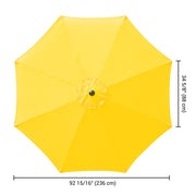 TheLAShop 8ft 8-Rib Patio Market Umbrella Replacement Canopy, Aspen Gold Image