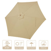 TheLAShop 9 ft 6-Rib Patio Umbrella Replacement Canopy Image