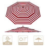 TheLAShop 9ft 3-Tiered 8-Rib Patio Market Umbrella Replacement Canopy Image