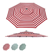 TheLAShop 9ft 3-Tiered 8-Rib Patio Market Umbrella Replacement Canopy Image