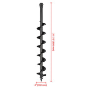 TheLAShop Earth Auger Bit 4 in. 6 in. 8 in. 10 in. 12 in. Size Optional, 4 in. Image