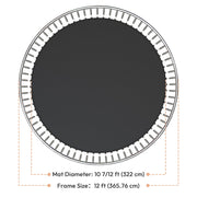 TheLAShop 12' Trampoline Mat Replacement Round 72 V-Rings Image