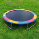 TheLAShop 14 ft Trampoline Pad Replacement Spring Cover Rainbow Image