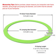 TheLAShop 15 ft Trampoline Pad Replacement Spring Cover Green Image