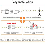 TheLAShop LED Rope Light Flexible Tube 150ft Image