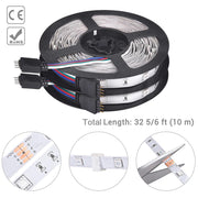 TheLAShop 32ft Color Changing LED Strip Lights Bluetooth App Music Remote Image