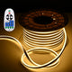 TheLAShop 100ft Waterproof Flexible LED Neon Light RF Remote Warm White Image