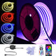 TheLAShop 100ft Flexible Waterproof Neon Light App & RF Remote Color Changing Image