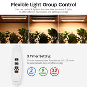 TheLAShop Full Spectrum LED Grow Light for Indoor Plants with Timer 4-Strips Image