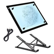 TheLAShop 14in Tracing Light Board for Drawing Rotating Base & Paper Image