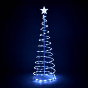 TheLAShop 5ft LED Spiral Christmas Tree USB Powered, Cool White, 1ct/pk Image